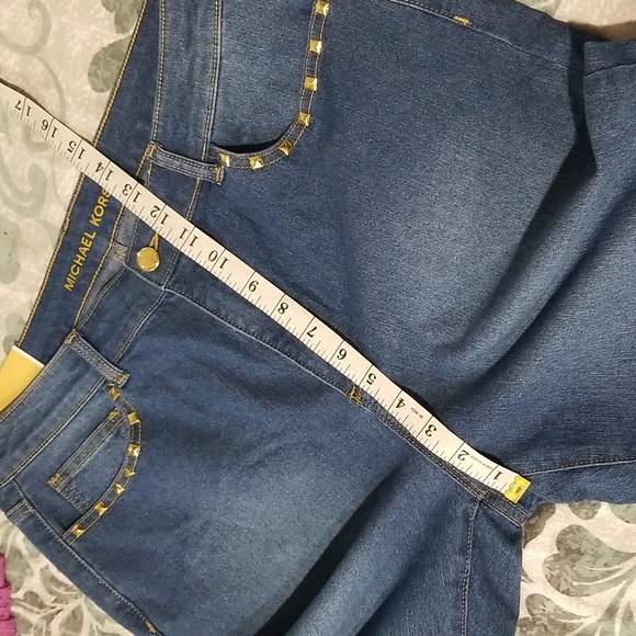 MICHAEL Michael Kors women Selma Skinny Ankle Jeans  Size 14 Washed Blue - Picture 9 of 13